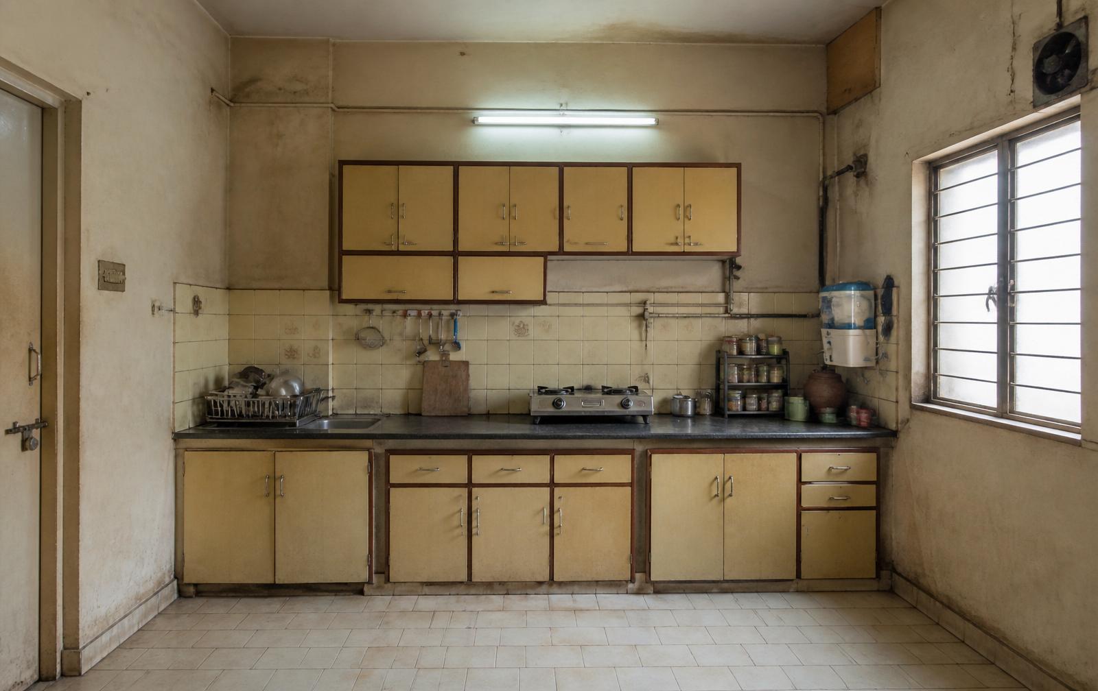Modular kitchen transformation — before